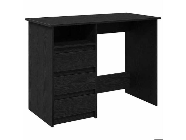 Saison Soldes  Bureau Noir - SARAZYJ - Table d'ordinateur - avec rangement - 102x50x75 cm bois d'ingénierie MM5091