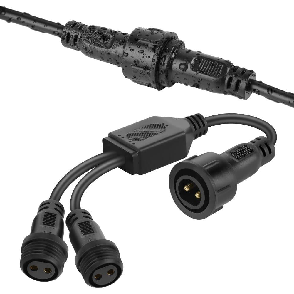 Dripio Y-verlenger voor kerstverlichting, IP65, 22 cm, 1-naar-2