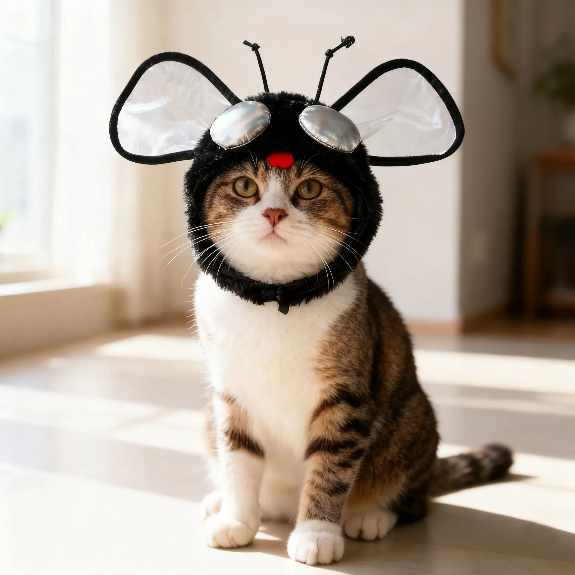 INF Chapeau de Costume d'Halloween pour Animaux de Compagnie - Déguisement Amusant en Peluche pour Chat et Chien