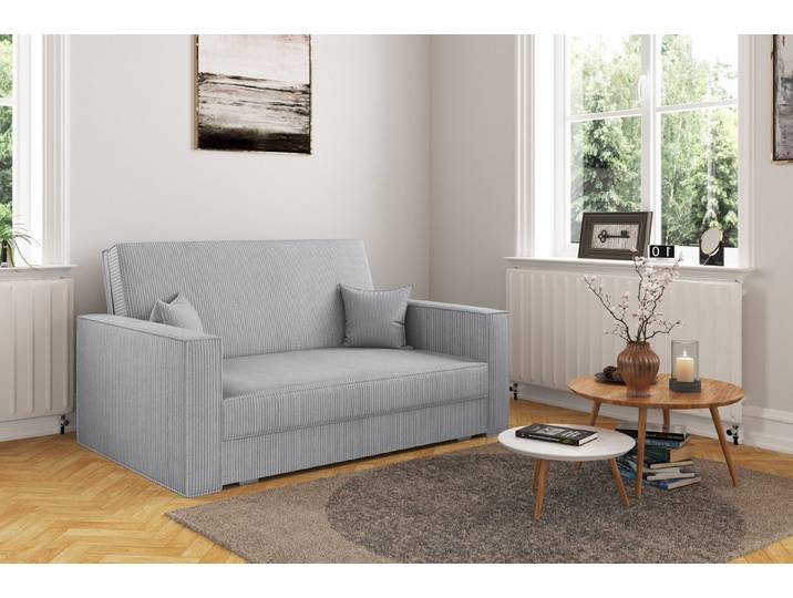 Kaiser Möbel Schlafsofa Klassisches Sofa, Schlaffunktion, Sofa America stoff Poso, Klassisches Design, langlebiger Poso-Cordstoff