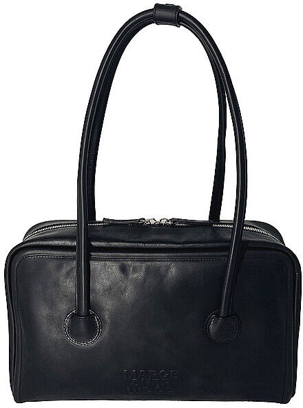 MARGESHERWOOD Ledertasche - Schultertasche SOFT BOSTON schwarz EG