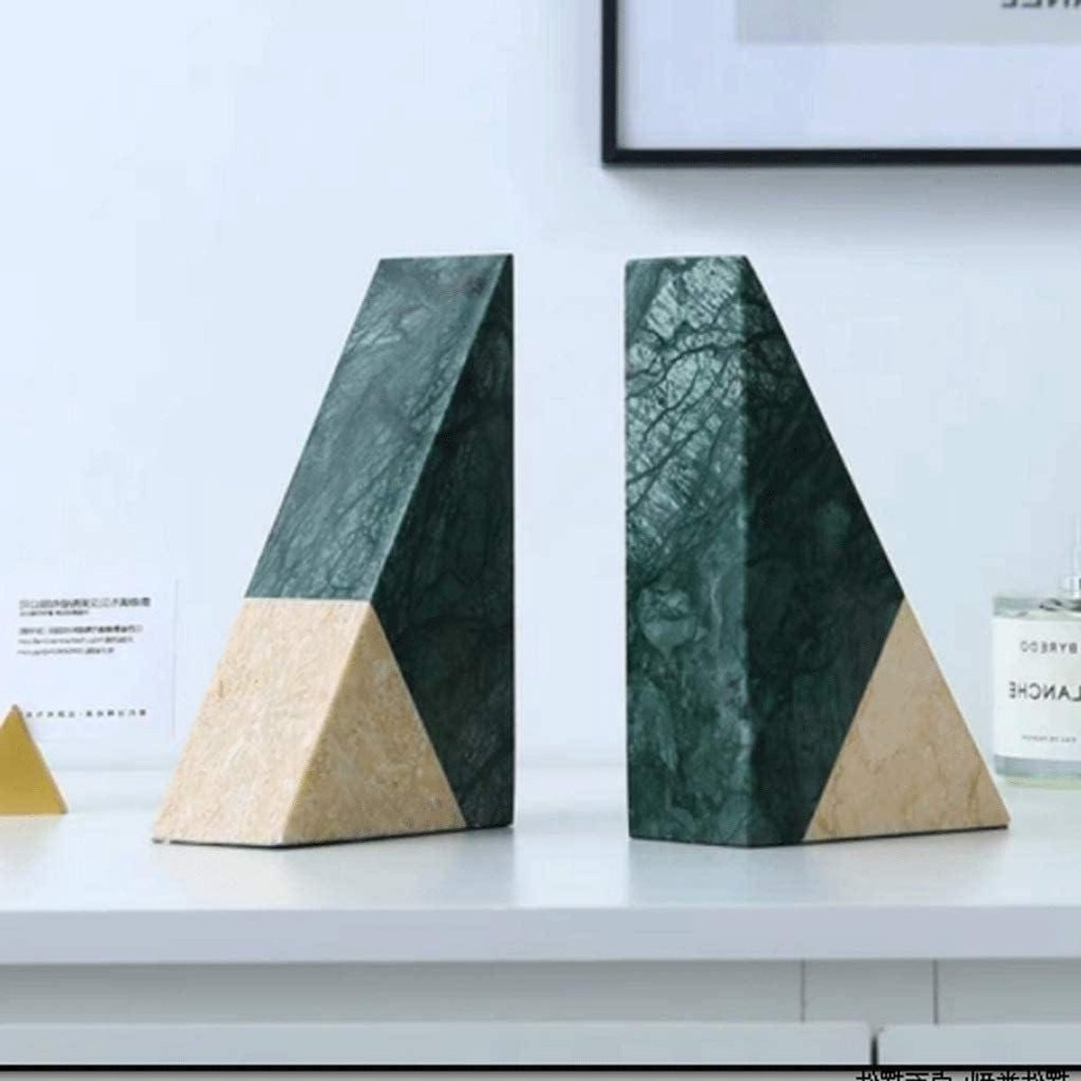 Boekensteunen Marmer met Creatief Uitgesneden Patroon - Multicolor