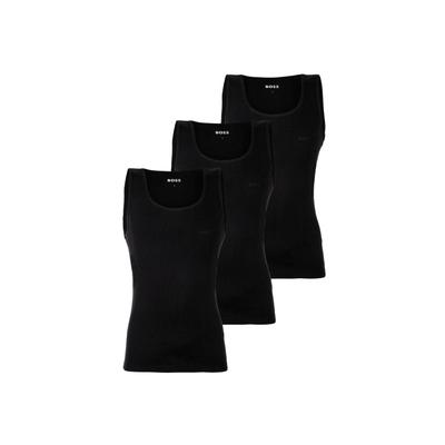 Unterhemd BOSS "Unterhemd TankTop3P RibClassic 3er Pack", Herren, Gr. XL, N-Gr, schwarz, Obermaterial: 100% Baumwolle CO., Unterhemden Unterhemd