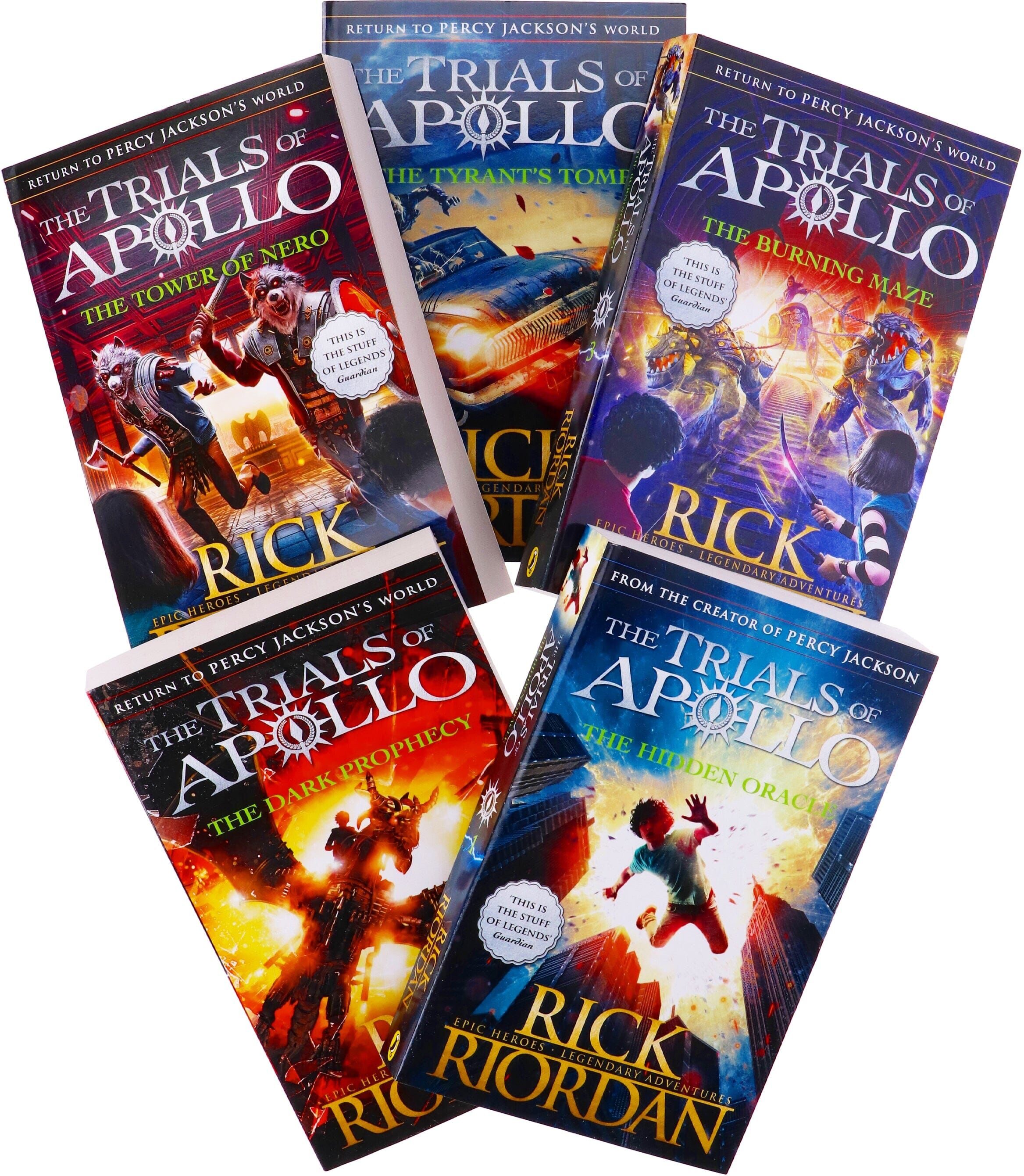 Trials of Apollo By Rick Riordan 5 Books Collection Set - Ages 9-14 - Paperback Penguin Random House