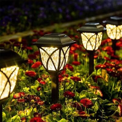 Uplift Picks Retro Solar Pathway Lights With Warm Glow For Garden Walkway And Patio Retro Solar Pathway Lights With Warm Glow For Garden Walkway And Patio