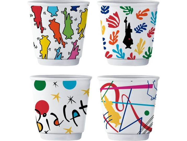Kaffeebecher-Set Bialetti Mehrfarbig 80 ml