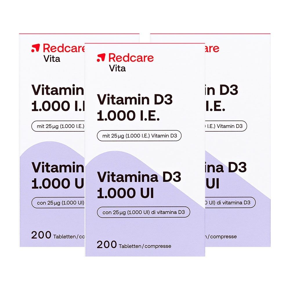 Redcare Vitamin D3 1000 I.e. x3 3x200 St Tabletten