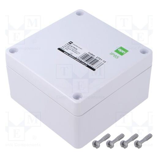 Elektro-Plast Gehäuse: universell X: 105mm Y: 105mm Z: 66mm INDUSTRIAL weiss (Gehäuse) (2701-10)