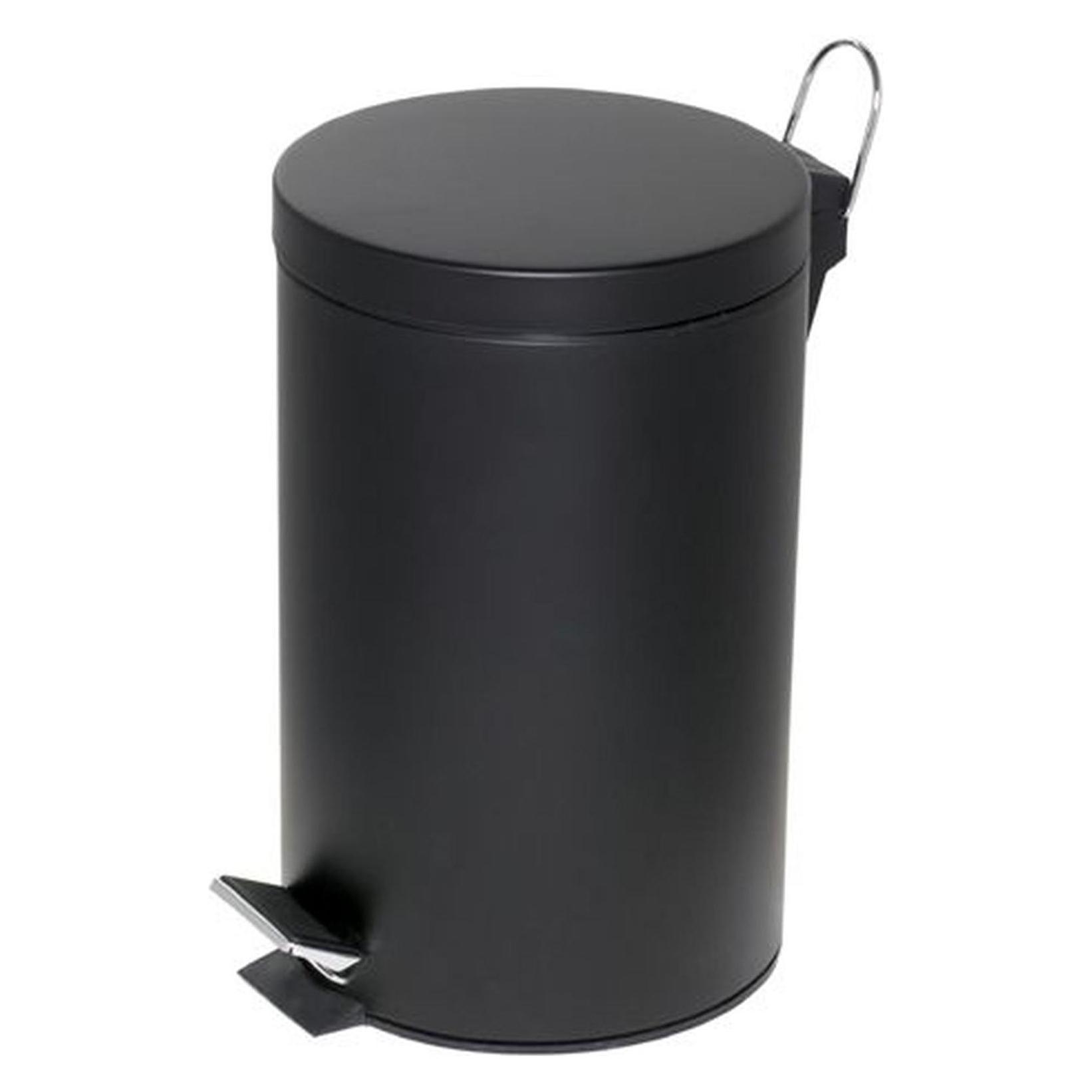Alco Tretabfalleimer mit Kunststoffeinsatz 12 Liter schwarz (12 l) (2961-11)