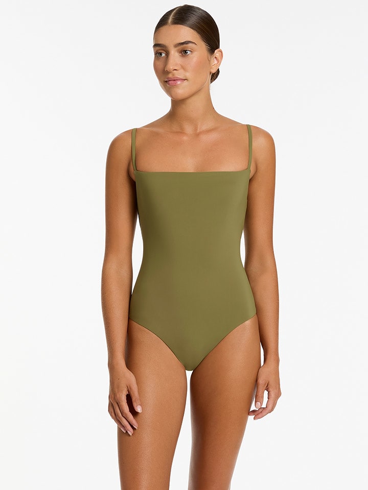 Jets Badeanzug in Khaki - XL