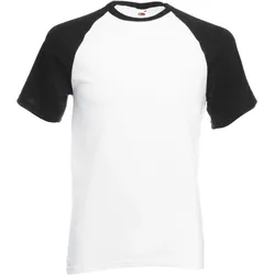 Fruit of the Loom Herren Kurzarm Baseball T T-Shirt 61-026-0