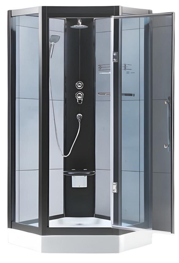Multifunktionsdusche Komfort-Dusche Duschraum Luxusdusche Duschkabine 100x100 cm