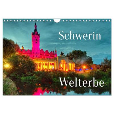Schwerin - Welterbe (Wandkalender 2027 DIN A4 quer), CALVENDO Monatskalender