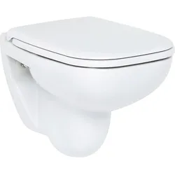 Wand-WC Duravit D-Code Compact 480 mm, Tiefspüler, Weiß