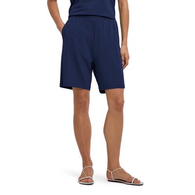 Shorts FALKE "Lounge", Damen, Gr. M, Normalgrößen, blau (space blau (6116)), Hosen Shorts