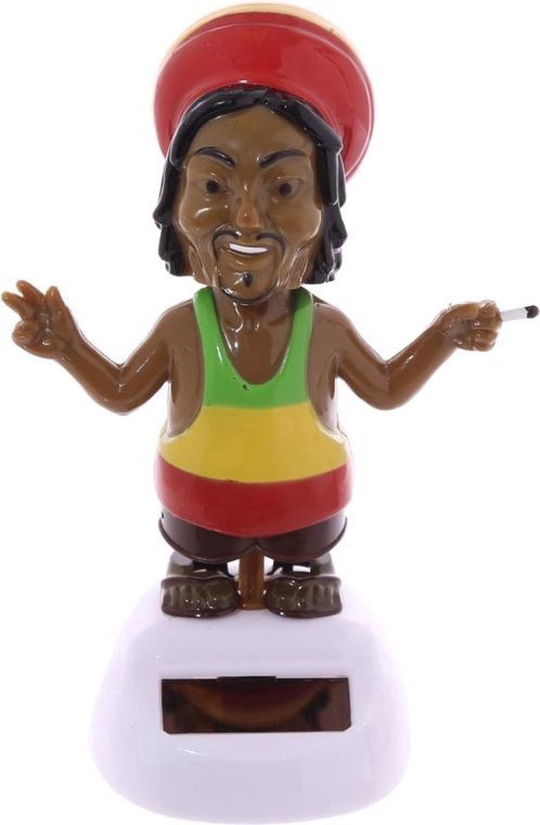Solar Reggae Rasta Dansende Decoratie voor op tafel die danst op zonlicht en kunstlicht
