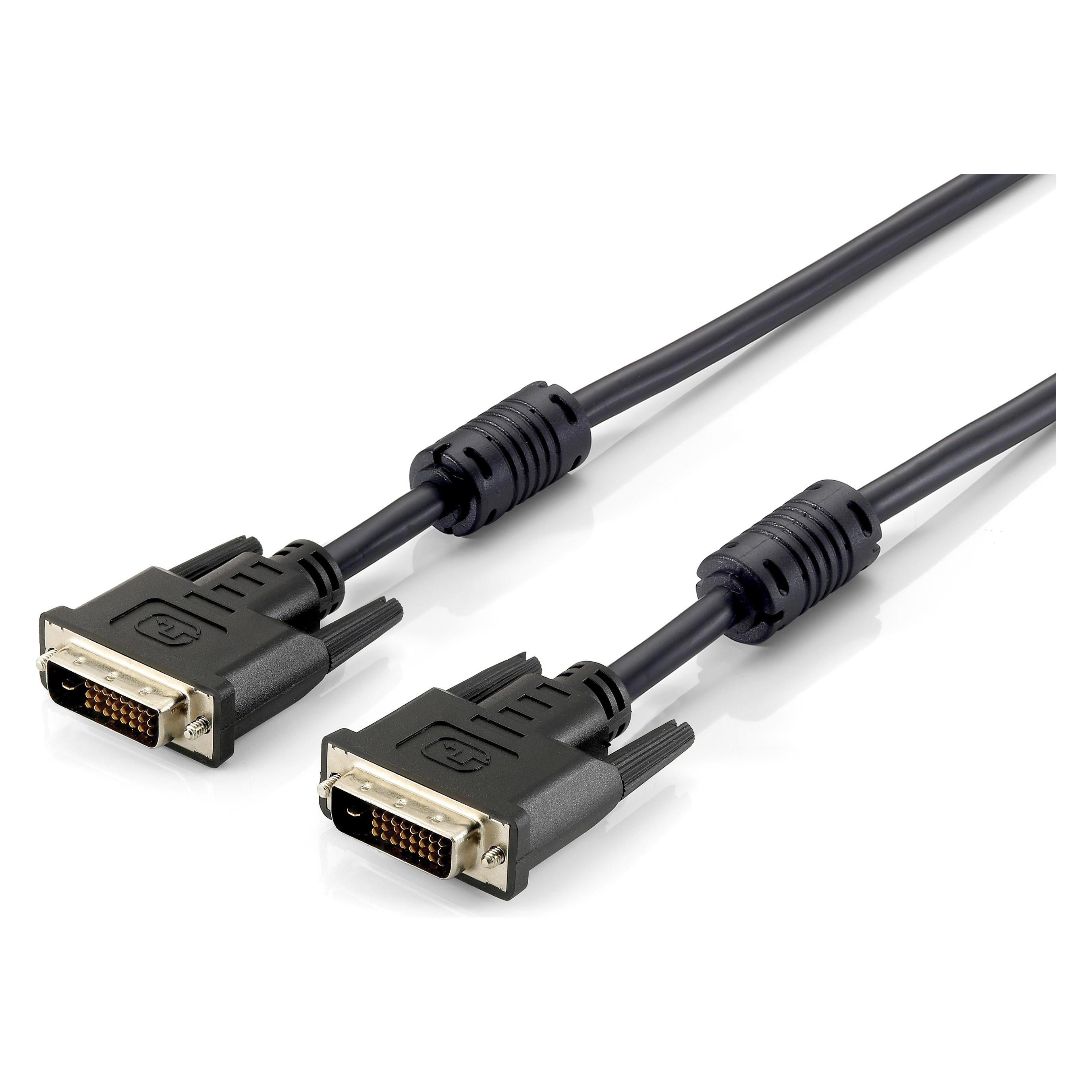 equip Installieren Sie DVI-D - DVI-D-Kabel 5 m schwarz (118935) (5 m) (118935)