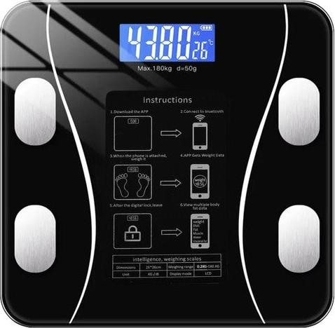 Ruhhy LCD-weegschaal voor de badkamer analytisch model 22525