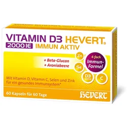 VITAMIN D3 HEVERT 2000 I.E. Immun Aktiv Kapseln 60 St