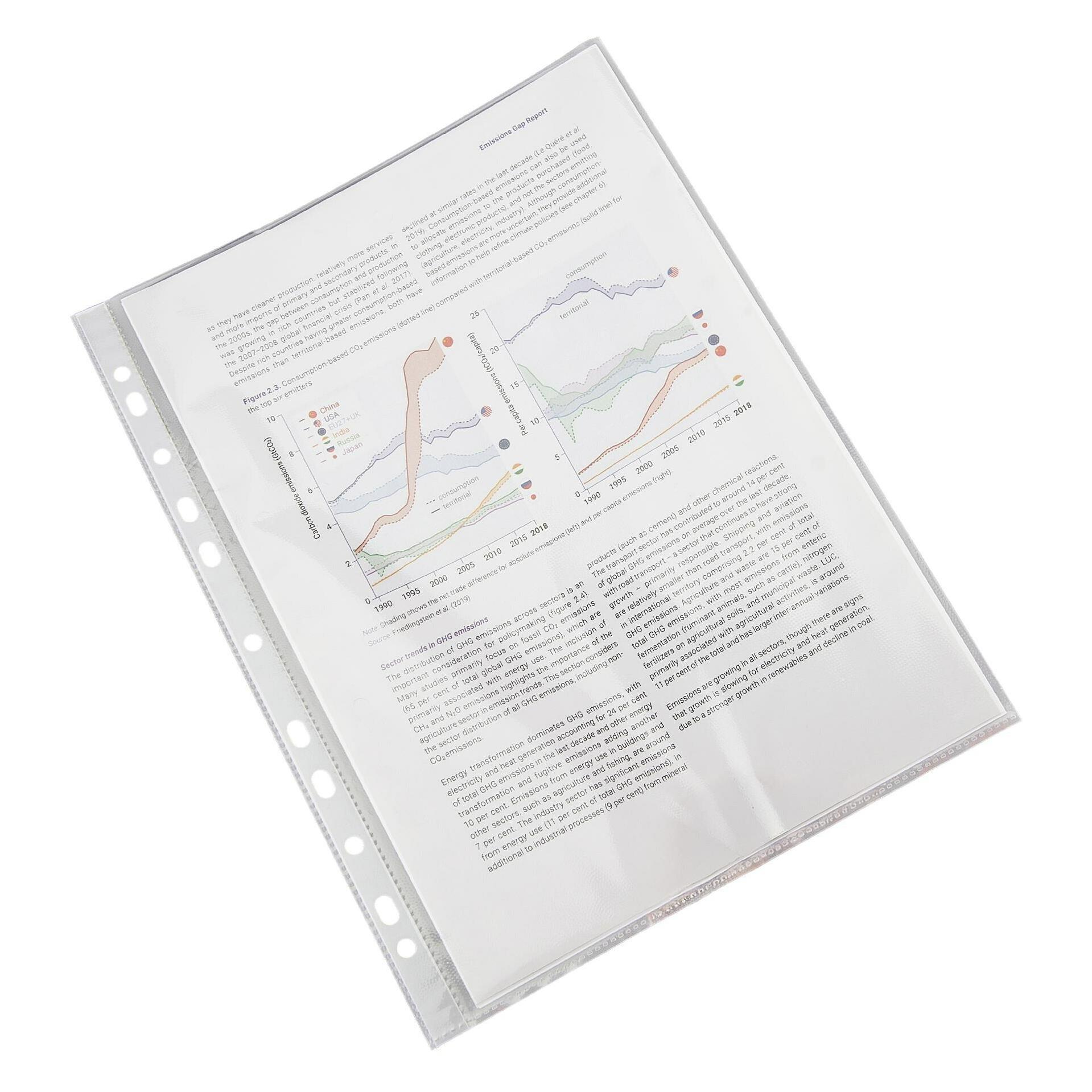 Rapesco Sichthüllen ECO DIN A4 transparent transparent, 100 St. (A4, 100x) (1830)