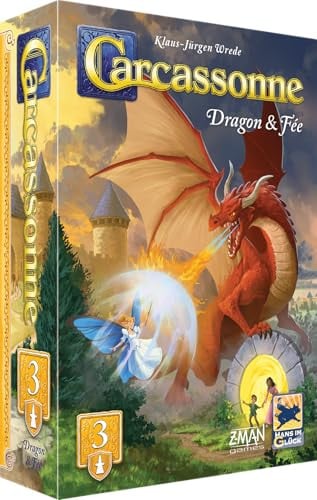Asmodee Carcassonne Uitbreiding 3 Dragon & Fee