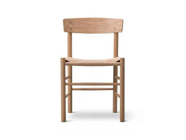 Fredericia Furniture J39 Stuhl Hell geölte Eiche-geflochten Natur