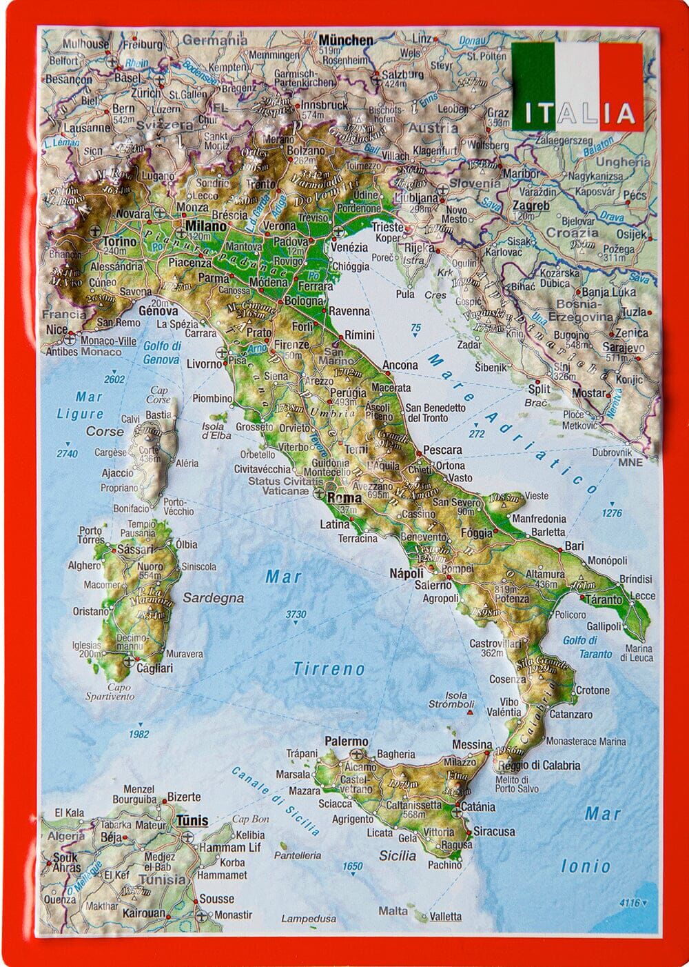 Carte postale en relief - Italie   Georelief
