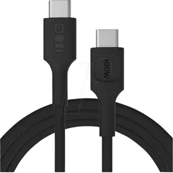 GC KAB100PF200PB - Daten-/ Ladekabel  USB C-Stecker > C Stecker, 100 W, 2 m, schwar