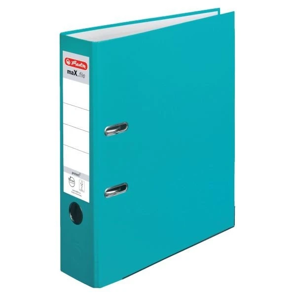 herlitz Ordner maX.file protect, Rückenbreite: 80 mm, türkis