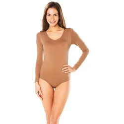 buttinette Garde- und Tanzbody für Erwachsene, beige