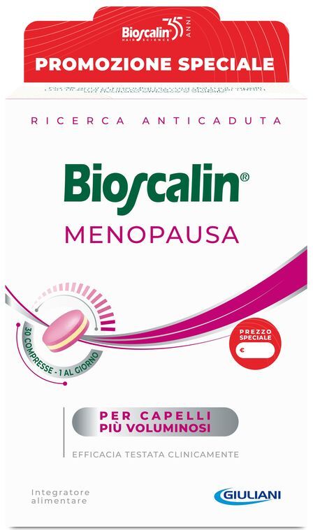Bioscalin Menopausa Integratore Alimentare Anticaduta Per Capelli Più Voluminosi Compresse 30 PZ