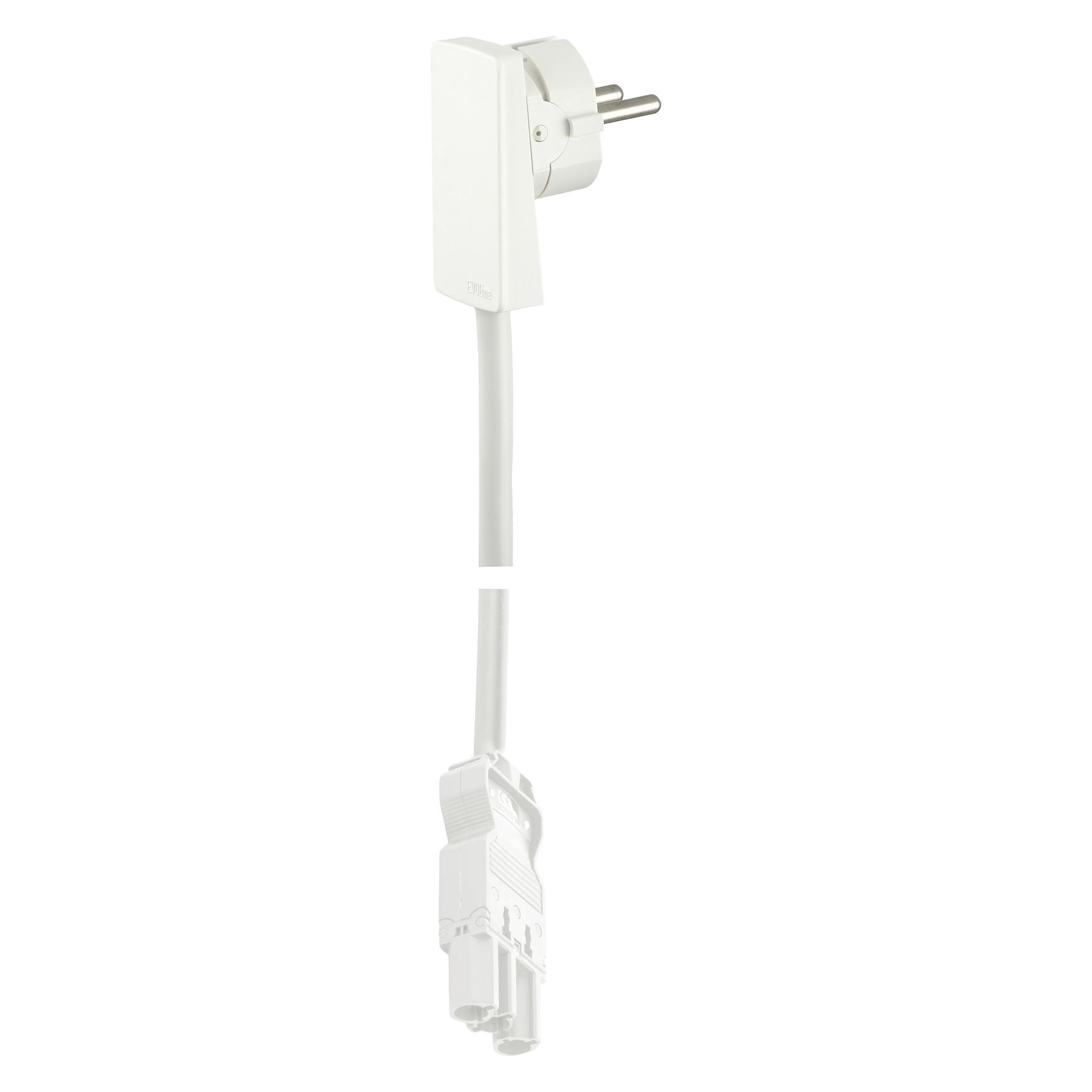 Evoline 1512 0015 2300 Strom Anschlusskabel Weiss 1.5 m (1.50 m) (1512 0015 2300)