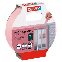 tesa Kreppband PROFESSIONAL SENSITIVE 25 x 25 (mm x m) pink