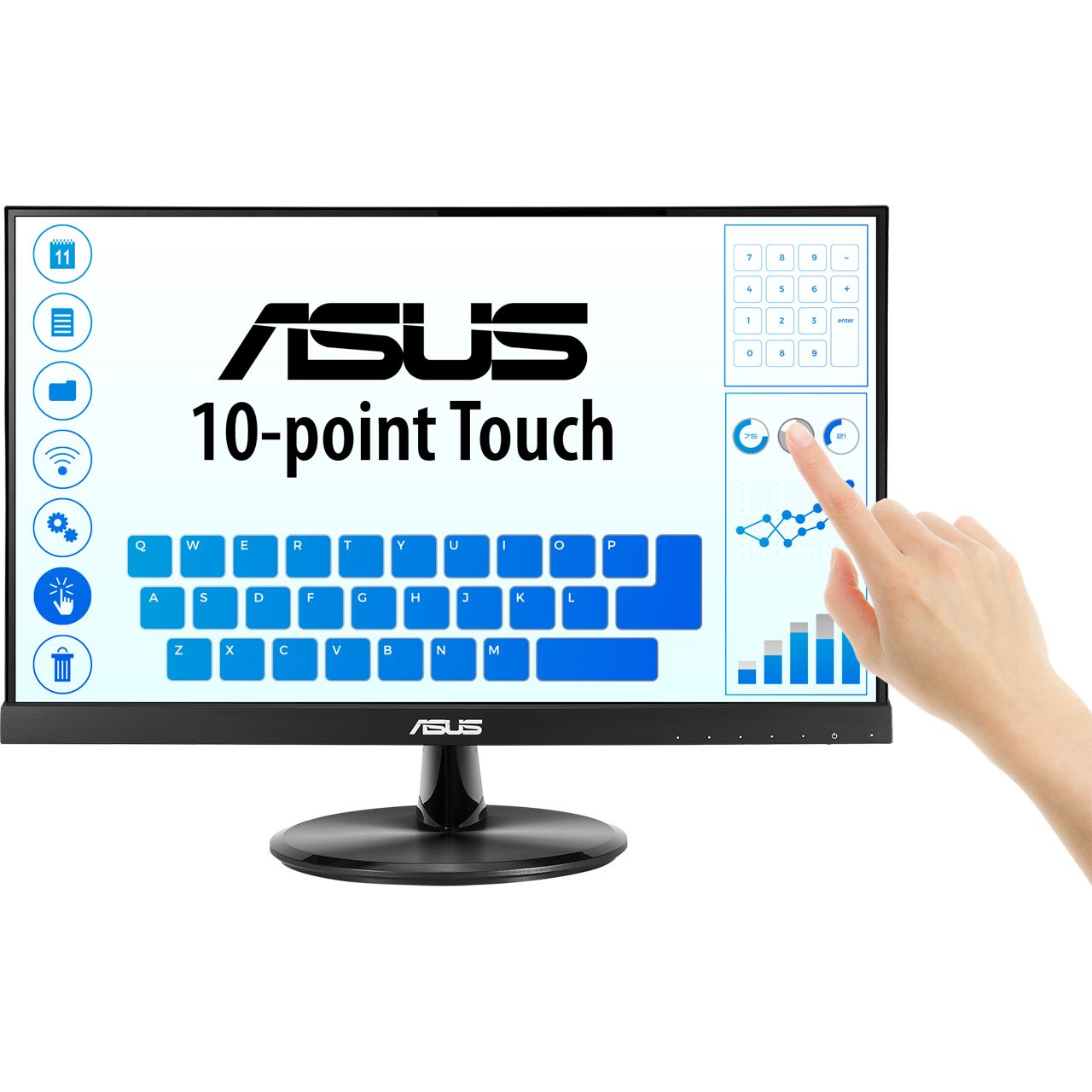 21,5" (54,61cm) Asus Eye-Care VT229H schwarz 1920x1080 1xHDMI / 1xVG