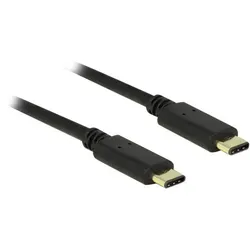 DeLock - USB-Kabel - USB-C (M) bis USB-C (M) - USB 2.0 - 3 A - 2 m
