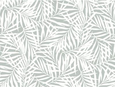 York Wallcoverings Oahu Fronds Light Green & White Wallpaper