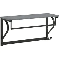 WANDGARDEROBE Spanplatte Metall Grau