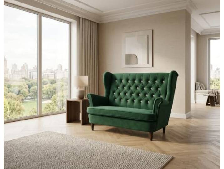 Family Meble Zweisitzer-Ohrensofa Gaja Classic – Aura Royal 25