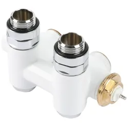 Terma Thermostat-Verbundeckventil 50mm mit Anschlussmöglichkeit für Heizpatronen CYLINDER; links; GZ TGZTBI013