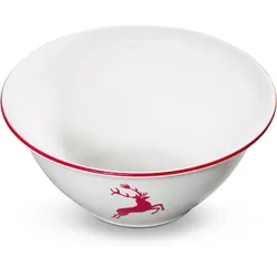 Gmundner Keramik Rubinroter Hirsch, Salatschüssel (Ø 33cm)
