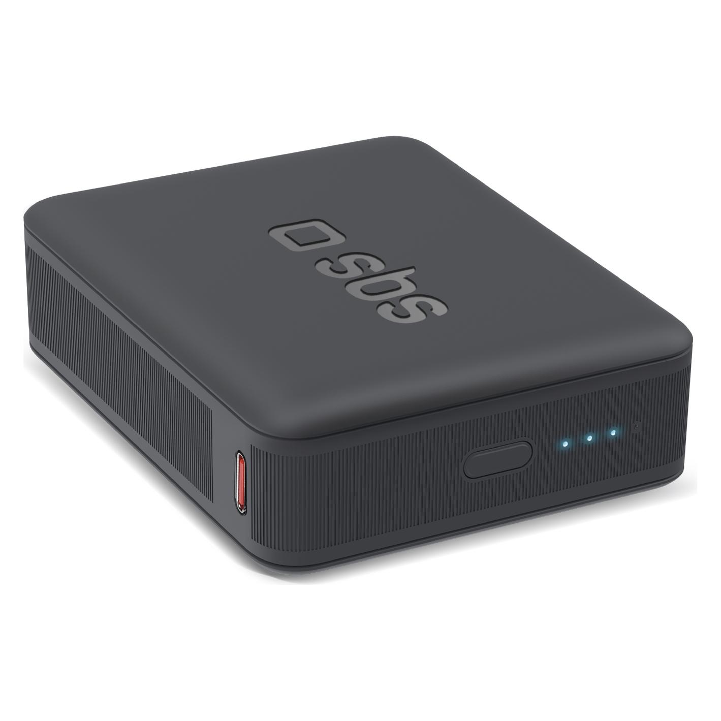 SBS Powerbank 10.000mAh PD 20W high density (10000 mAh, 20 W, 38.50 Wh) (TEBB10000HDPD20K)