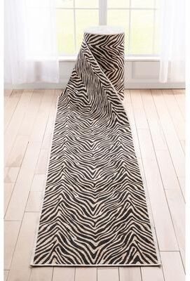 Well Woven Custom Size Runner Flat-Weave Washable Apollo Zebra Modern Stair Rug