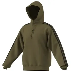 adidas Essentials Three Stripes Fleece Hoodie Herren - dgreyh/whi