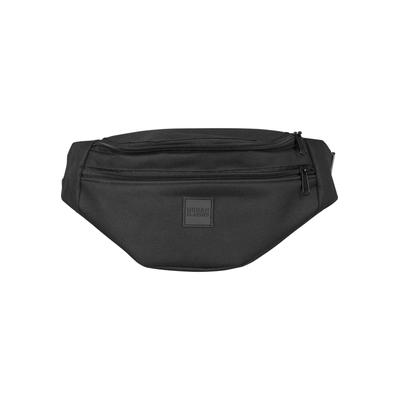 Schultertasche URBAN CLASSICS "Urban Classics Unisex Double-Zip Shoulder Bag", Damen, Gr. onesize, schwarz, schwarz, Polyester, unifarben, Taschen Schultertasche