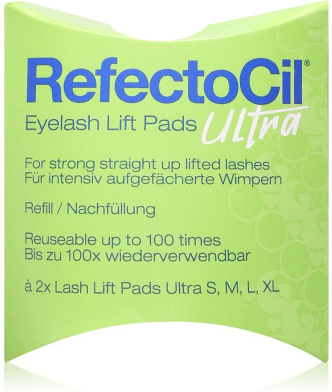 RefectoCil Eyelash Lift Pads Ultra coussinets réutilisables pour les yeux de rehaussement et de lamination pour cils 100 pcs