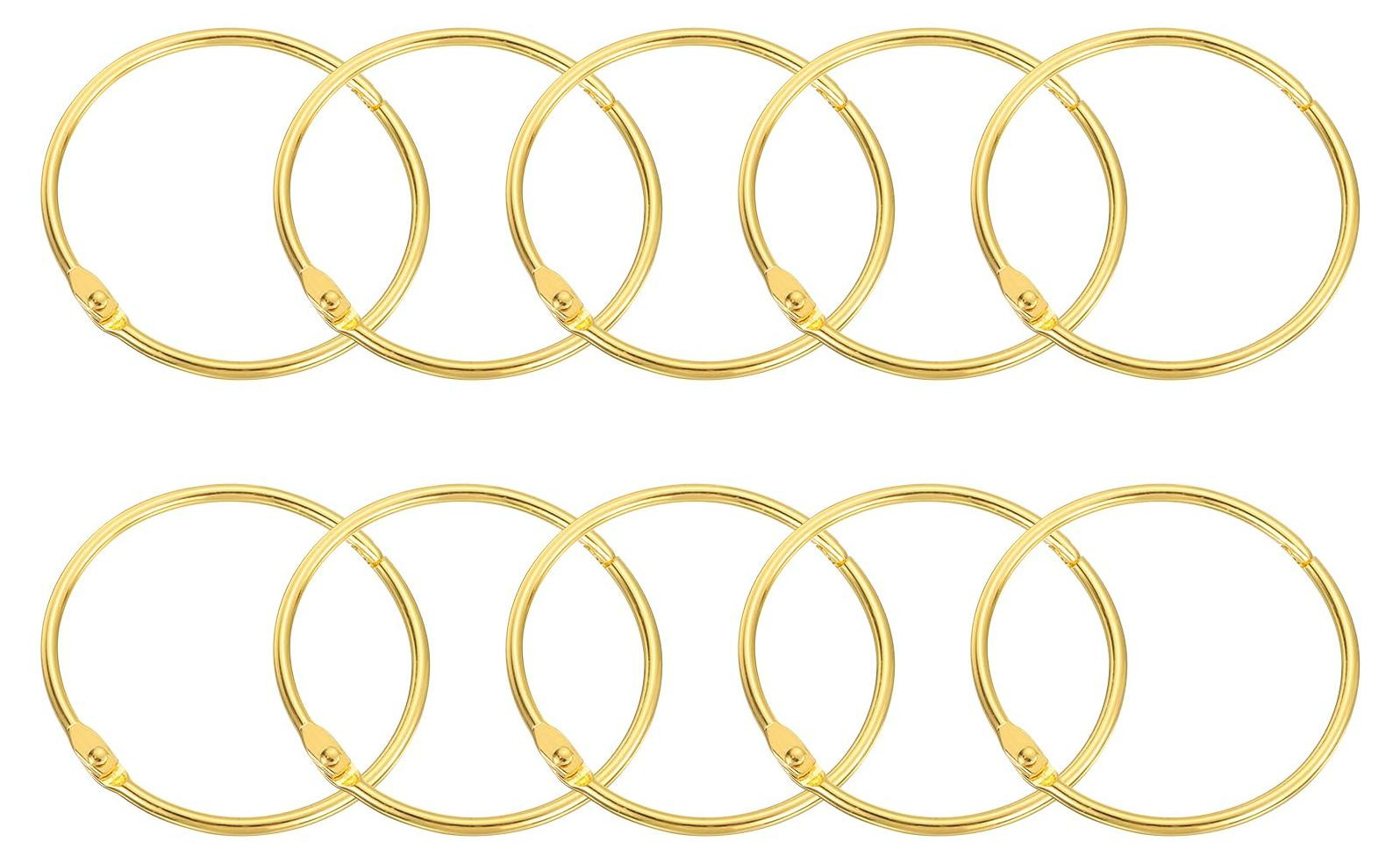 Douchestraal Ring met 15 Carbon Stalen Haakjes - Goud