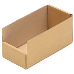 KK Verpackungen 880 Regalkartons 200 x 100 x 100 mm Sortierboxen Lagerboxen Aufbewahrung Wellpappe