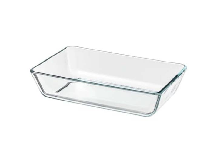 IKEA MIXTUR Plat à four/service\, 35 x 25 cm\, verre transparent