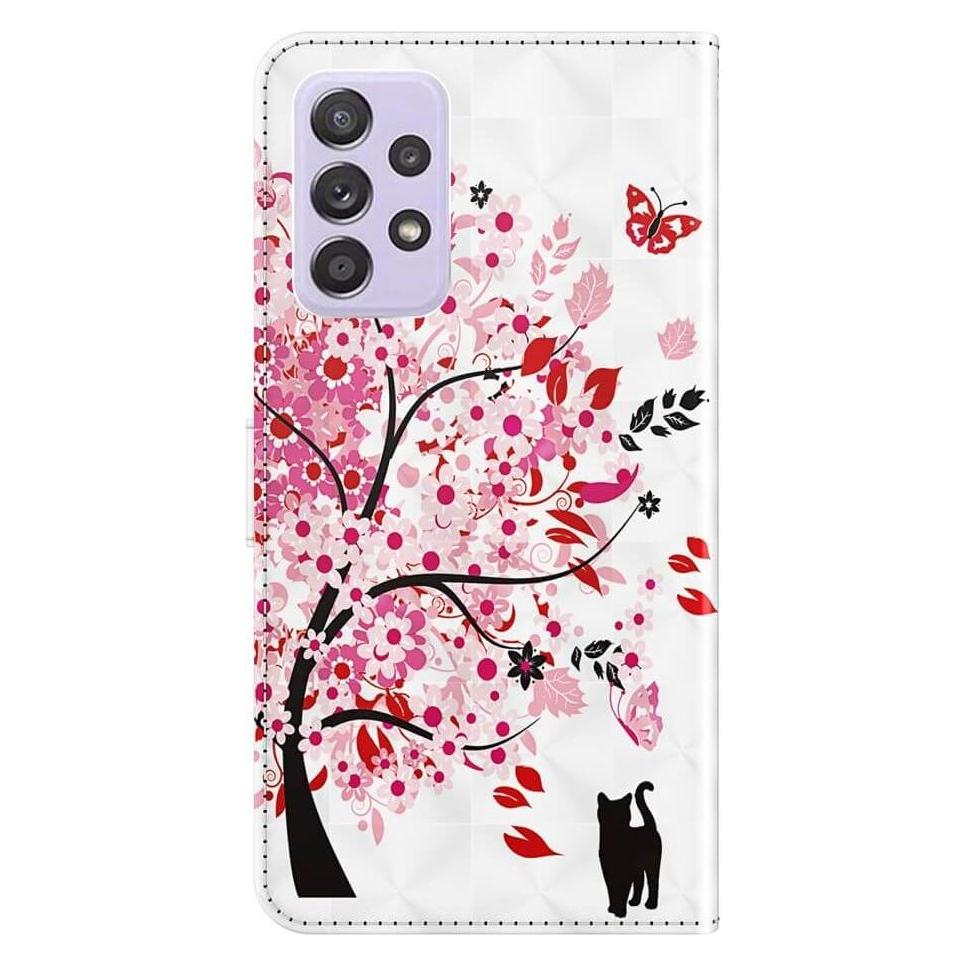 Cover-Discount Galaxy A23 - Etui Glitzer Effekt Baum rosa (Samsung Galaxy A23) (101244538F)