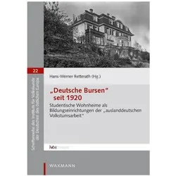 /"Deutsche Bursen/" seit 1920, Fachbücher von Hans-Werner Retterath Retterath